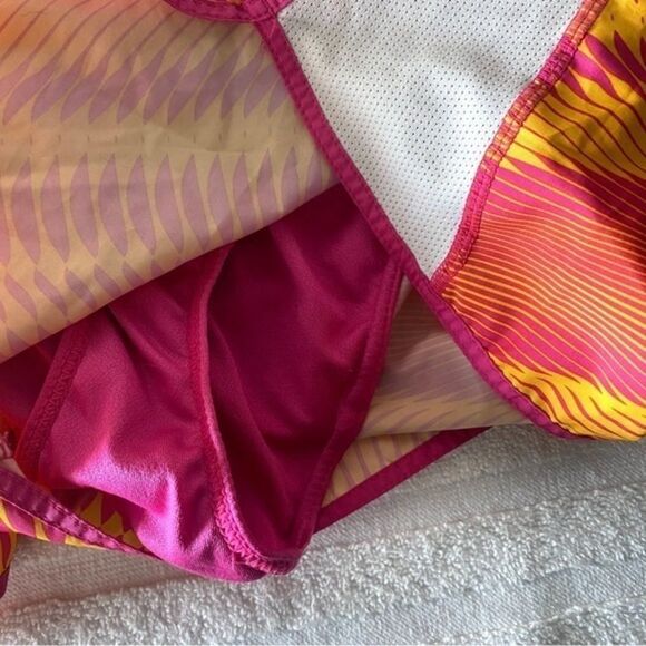 Champion Orange and Pink Track Athletic Lined Running Shorts women’s size Large - Picture 4 of 5